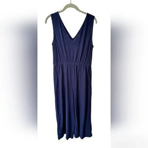 Lulu's Women's Sleeveless Wide Leg Gauzy Jumpsuit, L